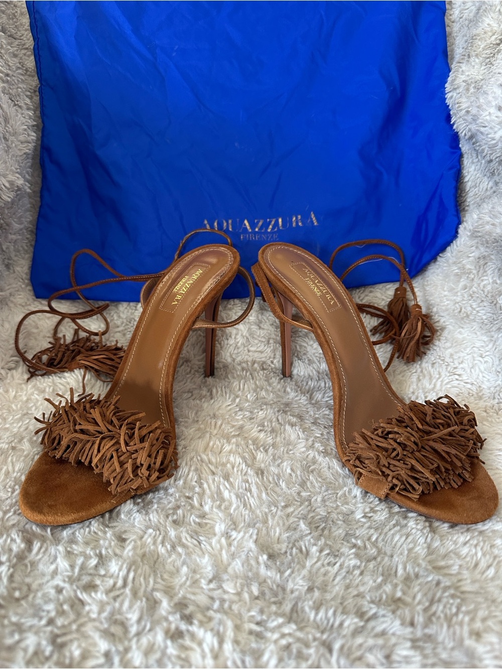 Aquazzura Wild Thing Suede Sandals